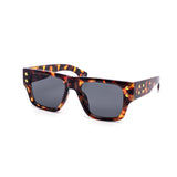 12 Pack: Trendy Chunky Studded Square Gradient Wholesale Sunglasses