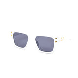 12 Pack: Trendy Chunky Studded Square Gradient Wholesale Sunglasses