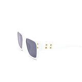 12 Pack: Trendy Chunky Studded Square Gradient Wholesale Sunglasses