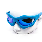 12 Pack: Unique Oversized Slimer Mirror Wholesale Fashion Sunglasses