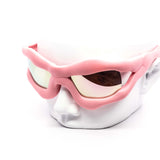 12 Pack: Unique Oversized Slimer Mirror Wholesale Fashion Sunglasses