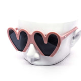 12 Pack: Oversized Cartoony Flat Heart Wholesale Sunglasses