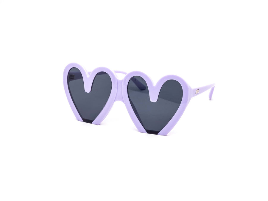 12 Pack: Oversized Cartoony Flat Heart Wholesale Sunglasses