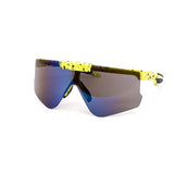 12 Pack: Flip-up Splatter Oversized Sports Burnt Mirror Wholesale Sunglasses