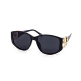 12 Pack: Oversized Luxury Metal Accented Oval Wholesale Sunglasses