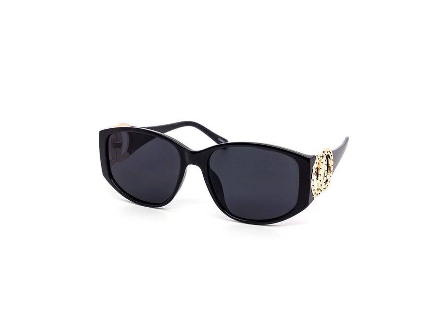 12 Pack: Oversized Luxury Metal Accented Oval Wholesale Sunglasses