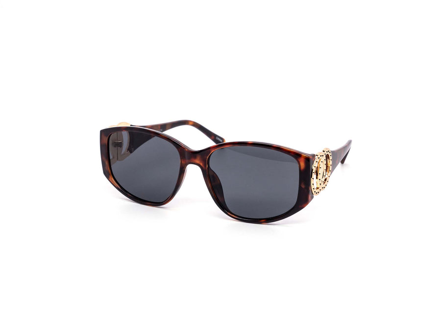 12 Pack: Oversized Luxury Metal Accented Oval Wholesale Sunglasses
