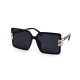 12 Pack: Oversized Rimless Square Five Lives Wholesale Sunglasses