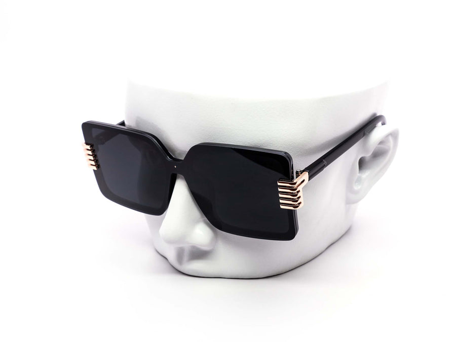 12 Pack: Oversized Rimless Square Five Lives Wholesale Sunglasses