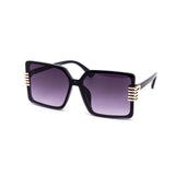 12 Pack: Oversized Rimless Square Five Lives Wholesale Sunglasses