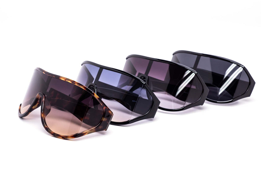 12 Pack: Stylish Oversized Wrap-around Wholesale Sunglasses