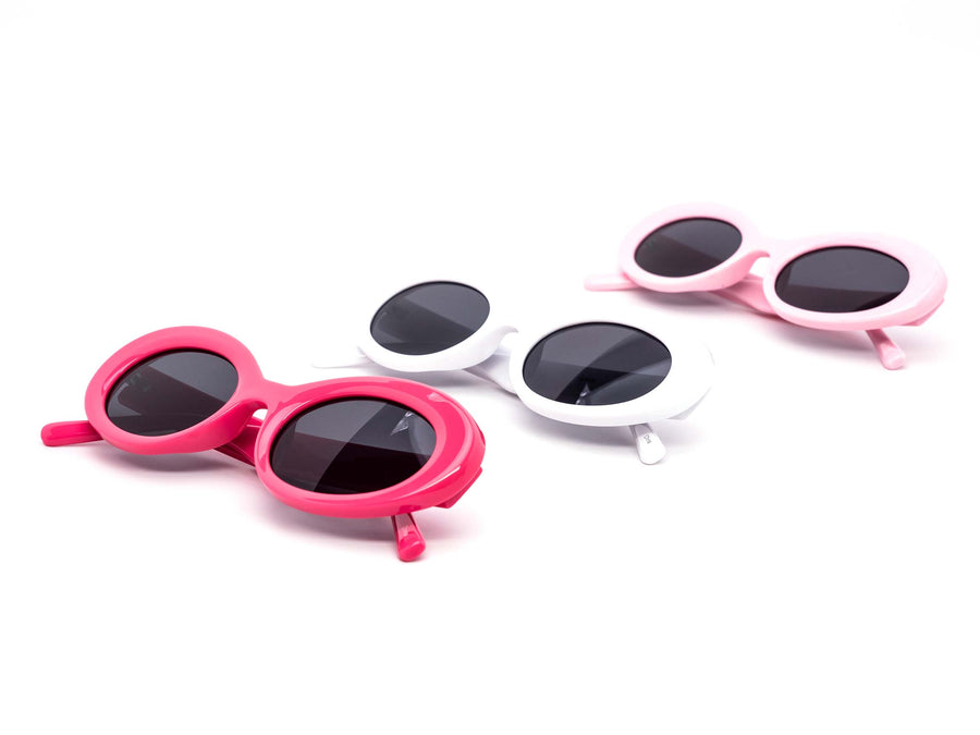 12 Pack: Classy Chunky Oval Barbie Wholesale Sunglasses