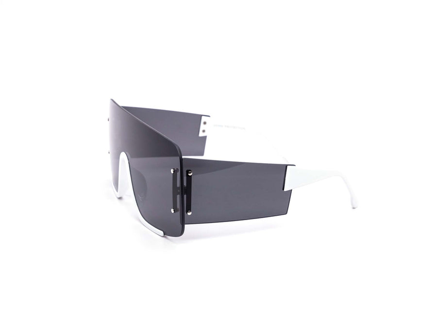 12 Pack: Thick Oversized Chic Rimless Wrapper Wholesale Sunglasses