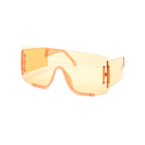 12 Pack: Thick Oversized Chic Rimless Wrapper Wholesale Sunglasses