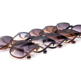 12 Pack: Oversized MZ Minimalist Round Wholesale Sunglasses