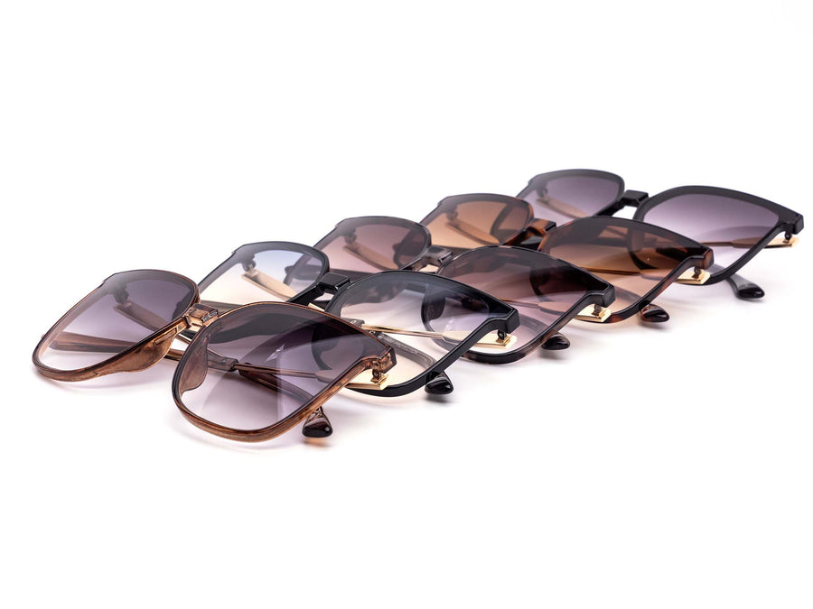 12 Pack: Oversized MZ Minimalist Round Wholesale Sunglasses