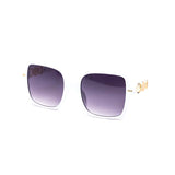 12 Pack: Classy Majestic Gold Accent Square Wholesale Sunglasses