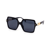 12 Pack: Classy Majestic Gold Accent Square Wholesale Sunglasses