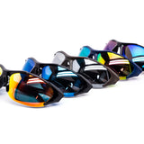 12 Pack: Swift Technical Wraparound Sports Burnt Mirror Wholesale Sunglasses