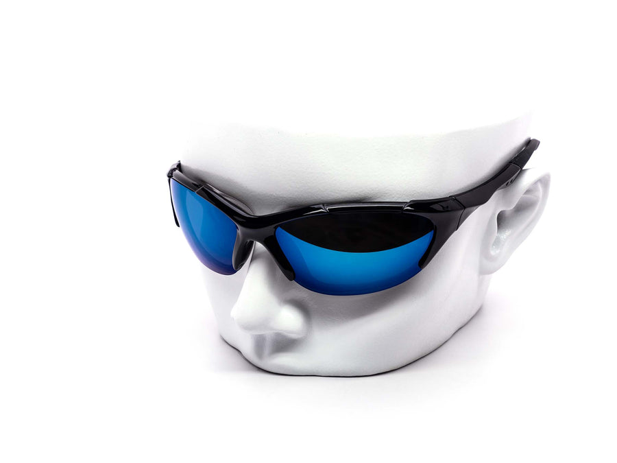 12 Pack: Swift Technical Wraparound Sports Burnt Mirror Wholesale Sunglasses