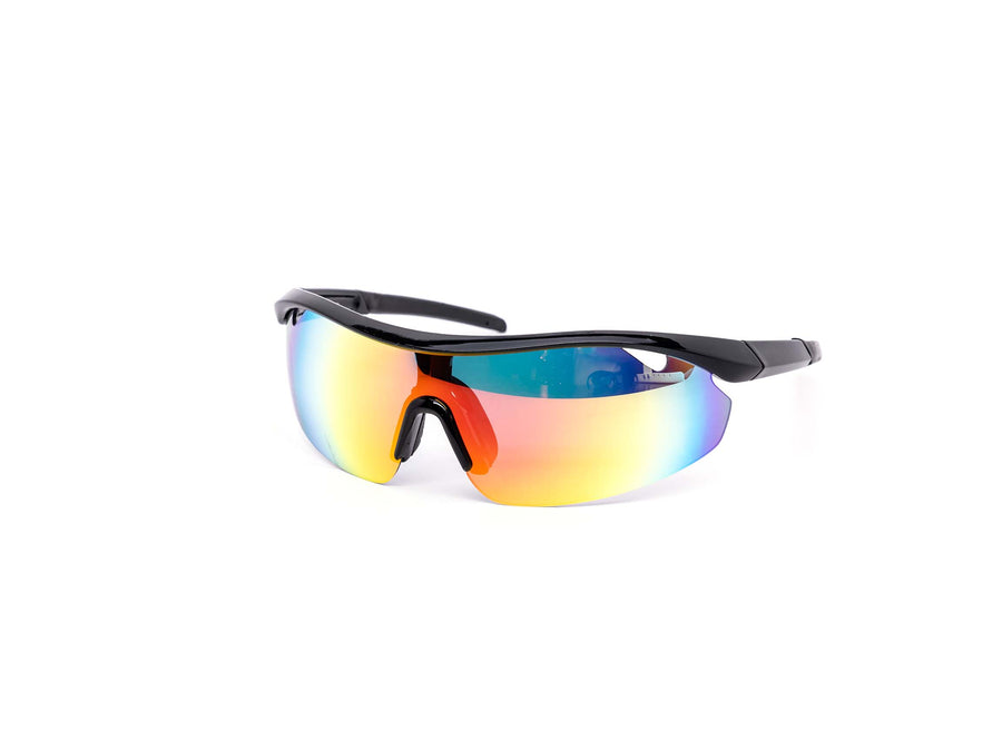 12 Pack: Stealth Visor Performance Burnt Mirror Wholesale Sunglasses