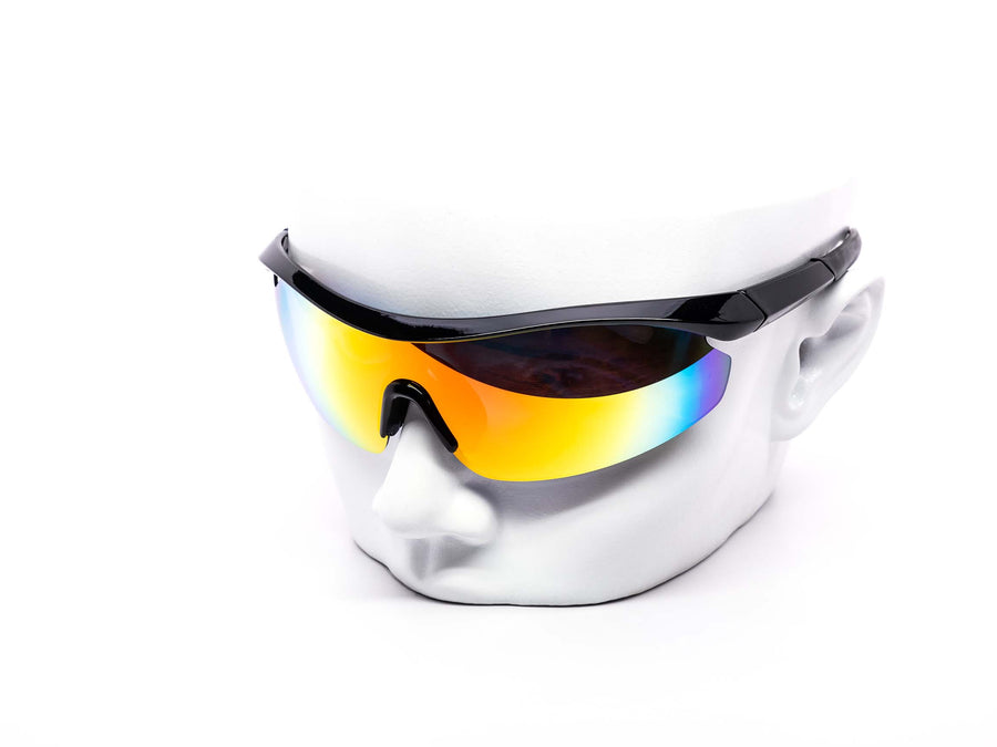 12 Pack: Stealth Visor Performance Burnt Mirror Wholesale Sunglasses