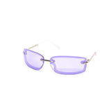 12 Pack: Sleek Rimless Color Metal Wholesale Sunglasses