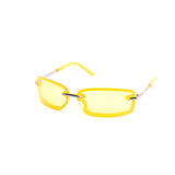 12 Pack: Sleek Rimless Color Metal Wholesale Sunglasses