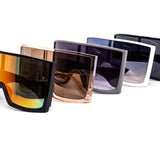 12 Pack: Oversized Unique Square Wrap-around Wholesale Sunglasses