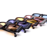 12 Pack: Trendy Downtown Chunky Color Wholesale Sunglasses