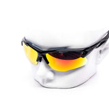 12 Pack: Aero Performance Wraparound Burnt Mirror Wholesale Sunglasses