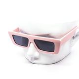 12 Pack: Flat-top Simple Walter Chunky Matte Pastel Wholesale Sunglasses