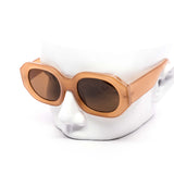 12 Pack: Chic Hexa Oval Chunky Fashion Wholesale Sunglasses