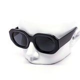 12 Pack: Chic Hexa Oval Chunky Fashion Wholesale Sunglasses