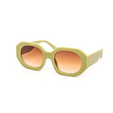 12 Pack: Chic Hexa Oval Chunky Fashion Wholesale Sunglasses