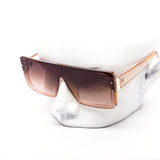 12 Pack: Oversized Rimless Monolens Square Gradient Wholesale Sunglasses