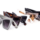 12 Pack: Trendy Chunky Super Cateye Wholesale Sunglasses