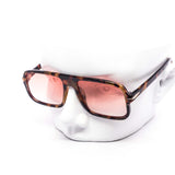 12 Pack: Skinny Square Color Gradient Aviator Fashion Wholesale Sunglasses