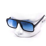 12 Pack: Skinny Square Color Gradient Aviator Fashion Wholesale Sunglasses