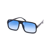 12 Pack: Skinny Square Color Gradient Aviator Fashion Wholesale Sunglasses