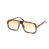 12 Pack: Skinny Square Color Gradient Aviator Fashion Wholesale Sunglasses