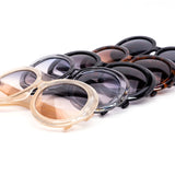 12 Pack: Oversized Circle Beverly Gradient Wholesale Sunglasses