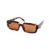 12 Pack: Flat Rectagular Chunky Prism Abstract Wholesale Sunglasses