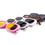 12 Pack: Flat Rectagular Chunky Prism Abstract Wholesale Sunglasses