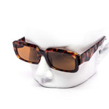 12 Pack: Flat Rectagular Chunky Prism Abstract Wholesale Sunglasses