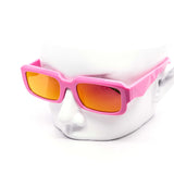 12 Pack: Flat Rectagular Chunky Prism Abstract Wholesale Sunglasses