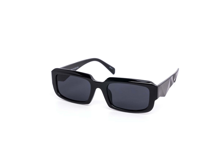 12 Pack: Flat Rectagular Chunky Prism Abstract Wholesale Sunglasses