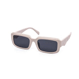 12 Pack: Flat Rectagular Chunky Prism Abstract Wholesale Sunglasses