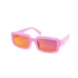 12 Pack: Flat Rectagular Chunky Prism Abstract Wholesale Sunglasses