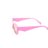 12 Pack: Flat Rectagular Chunky Prism Abstract Wholesale Sunglasses